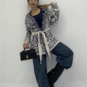 cardigan/kimono con cintura e frange aladin